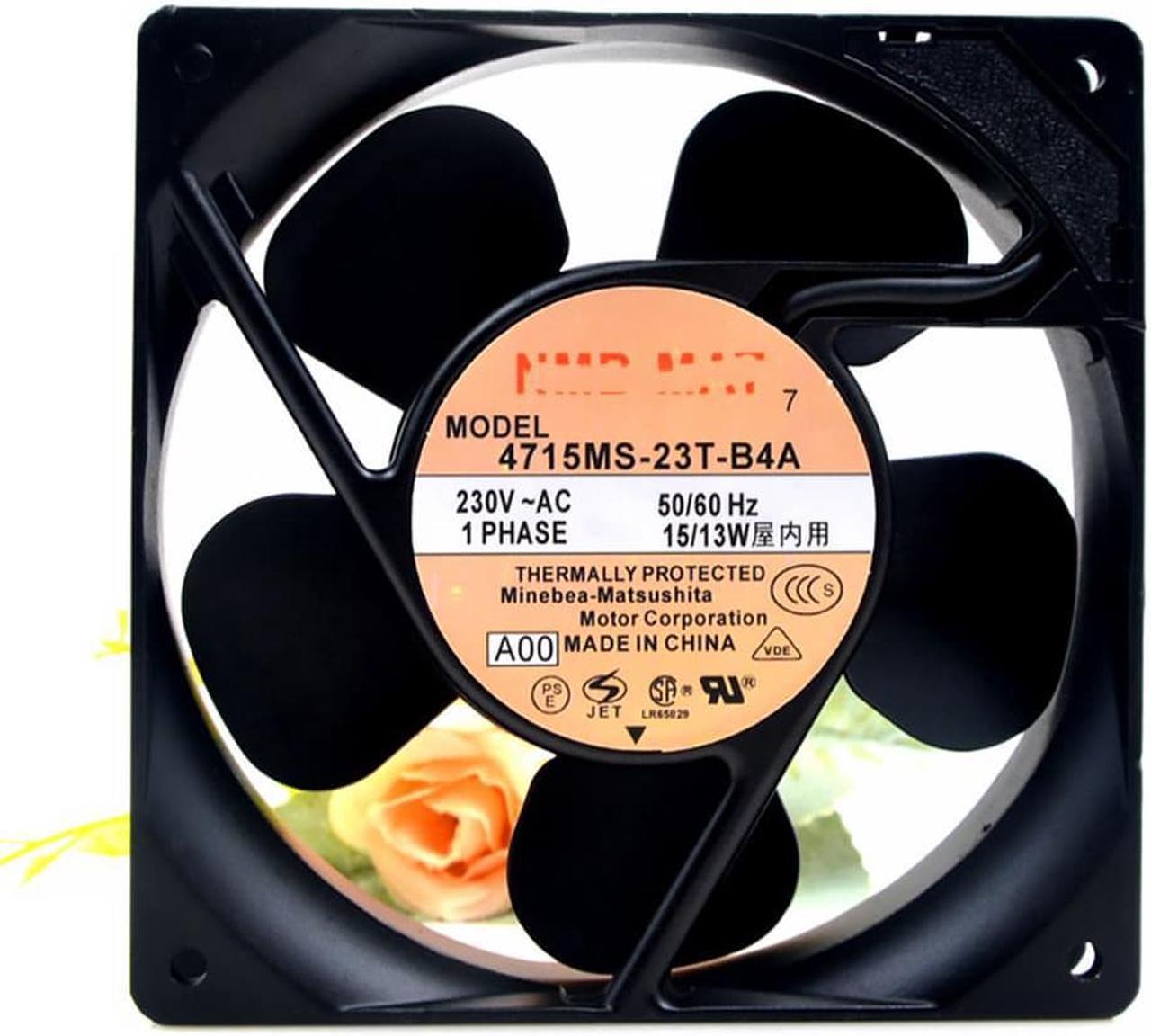 For NMB-MAT 4715MS-23T-B4A A00 AC 230V 15/13W 120x120x38mm Server Cooling Fan