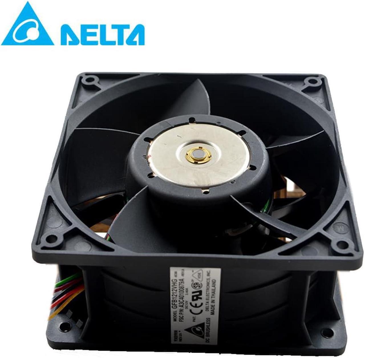 For delta GFB1212VHG 12050 12V 3.4A car booster fan violence 120*120*50mm Super violent double rotor bearing cooling fan