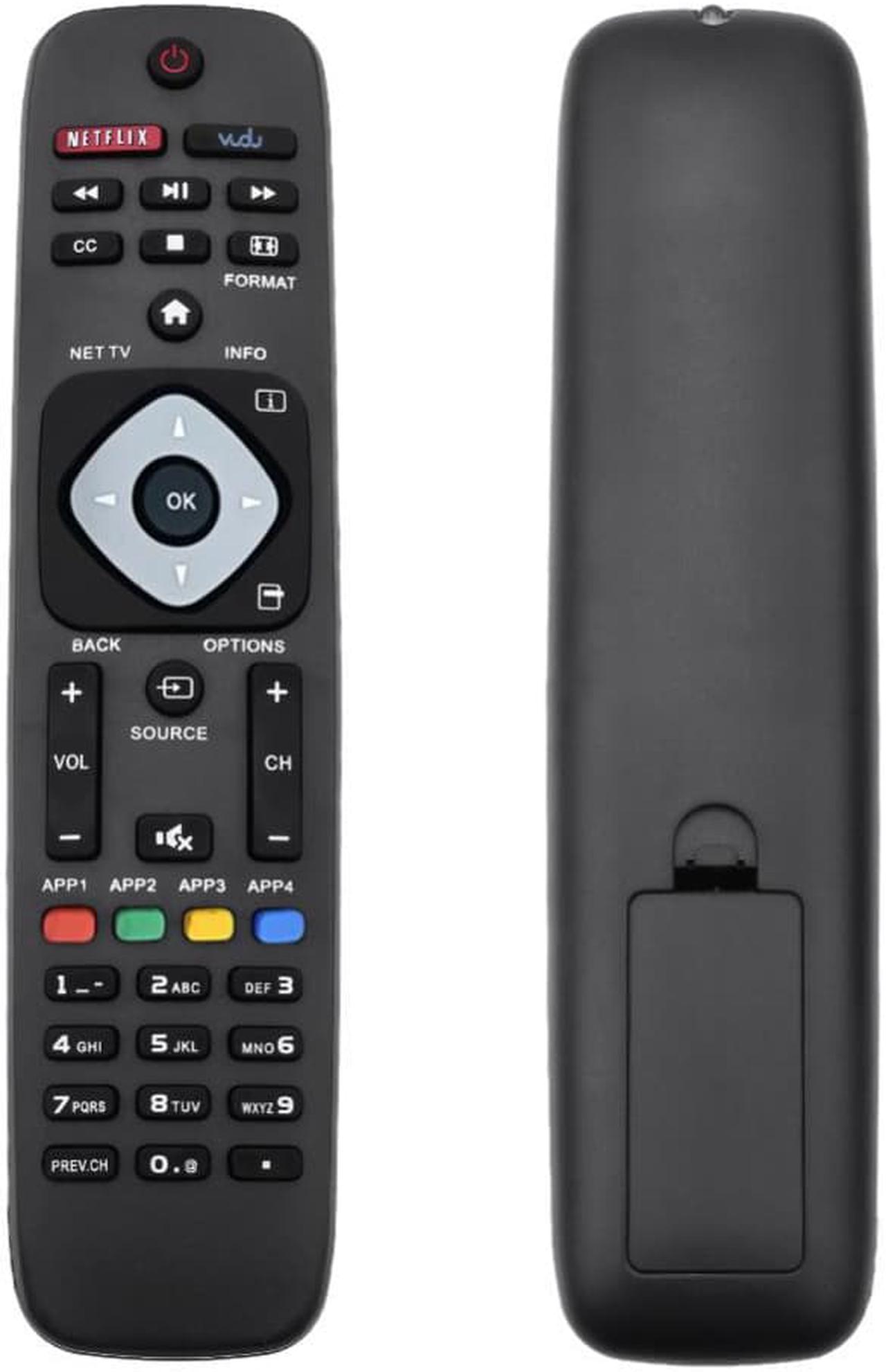 Universal TV DVD Remote Control Replacement Remote Control Unit Black for PHI-958 Phillips URMT39JHG003 YKF340-001/Blu-ray DVD