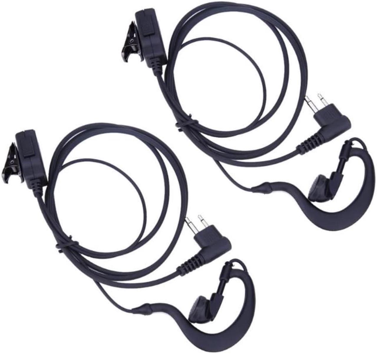 2Pcs 2-Pin Mic PTT Earpiece Headset for Motorola CB Radio CP88 CP040 CP100 for Motorola XTN XV AX Series Radio