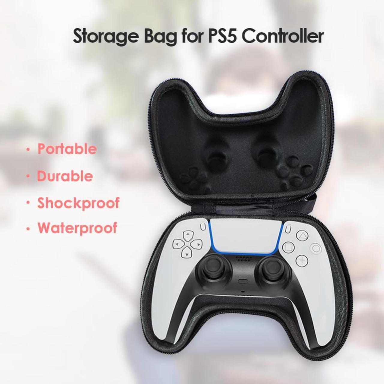 EVA Portable Controller Storage Bag Dustproof Portable Carrying Decor for PS5 Zipper Gamepad Protective Carry Case