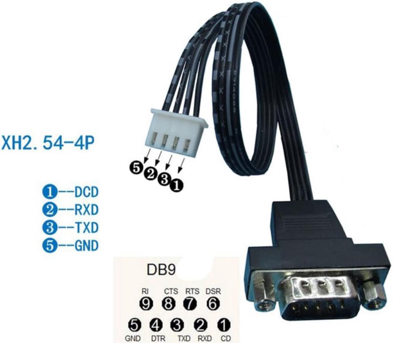 product DB9 male serial port cable extension industrial control motherboard COM extension cable RS232 to XH2.54-4P