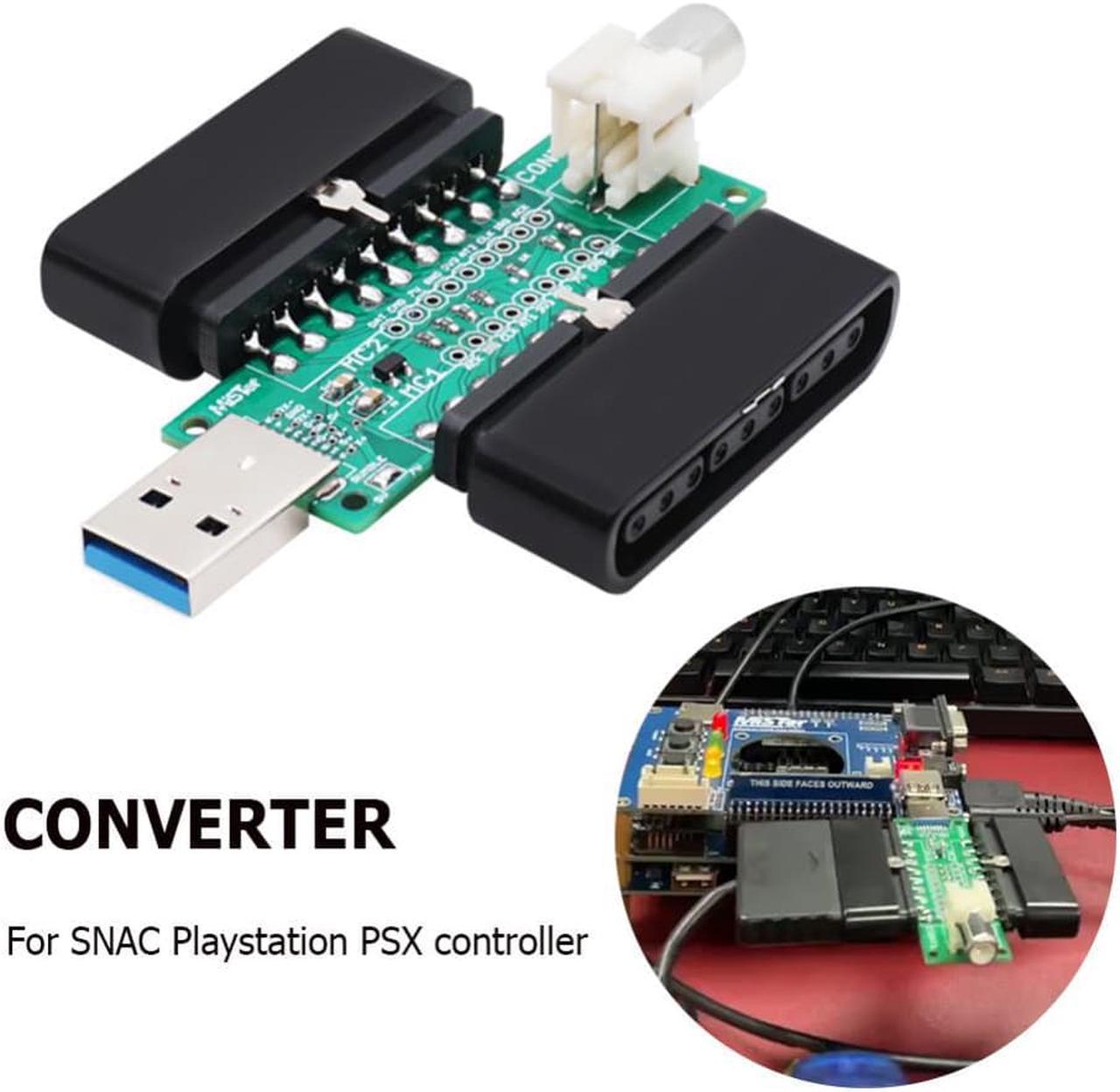 For SNAC Playstation PSX Controller Converter Adapter with USB 3.0 Cable for MiSTer FPGA Analog Digital IO Board Accessory