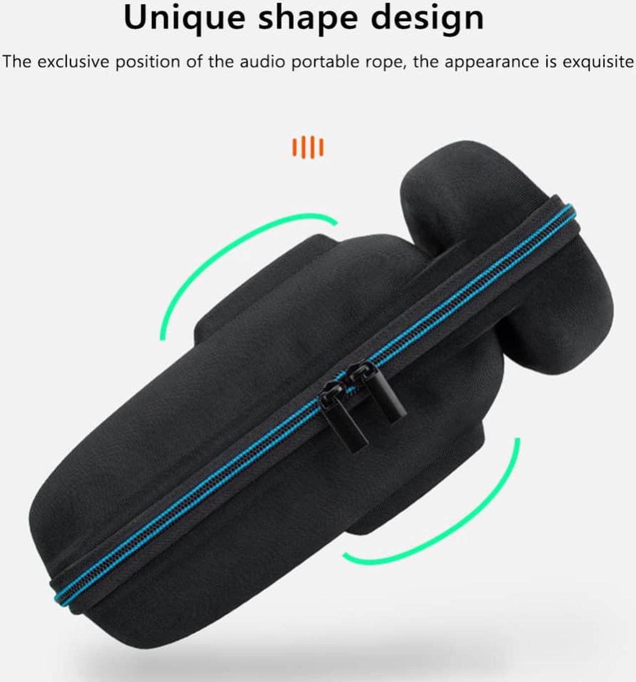 Adjustable Speaker Storage Bag with Carabiner Shoulder Strap Bluetooth-compatible Speaker Storage Bag Carry Case for JBL Pulse 5