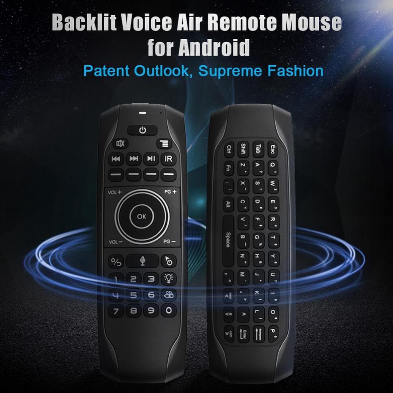 2.4G Wireless Remote Control Keyboard Bluetooth-compatible Air Mouse Voice Remote Control Micro USB Charging for Android TV Box