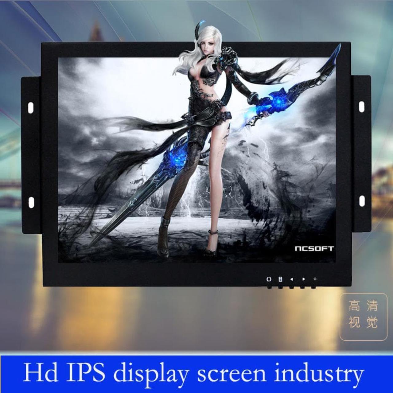 9.7 inch Open Frame Industrial monitor/ metal monitor with VGA /AV/BNC/HDMI LCD monitor