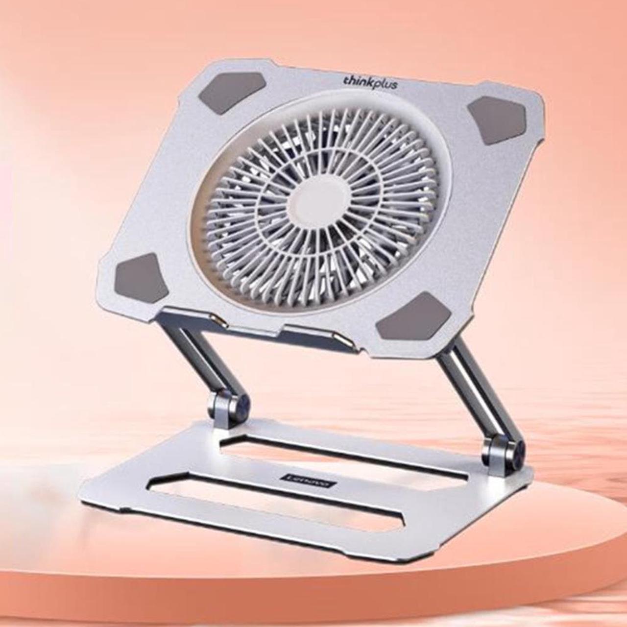 Computer Bracket Aluminium Alloy Laptop Computer Stand Fan Cooling Height Adjustable Desktop Organizer Computer Accessories