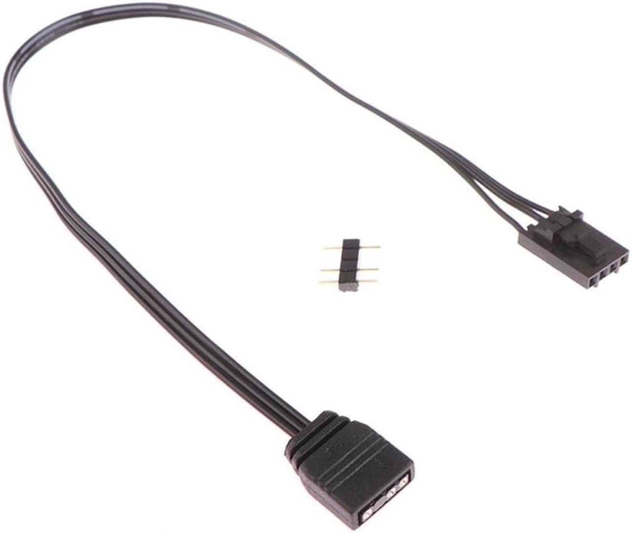 1PCS Premium Quality For Corsair RGB To Standard ARGB 3-Pin 5V 25CM Adapter Connector