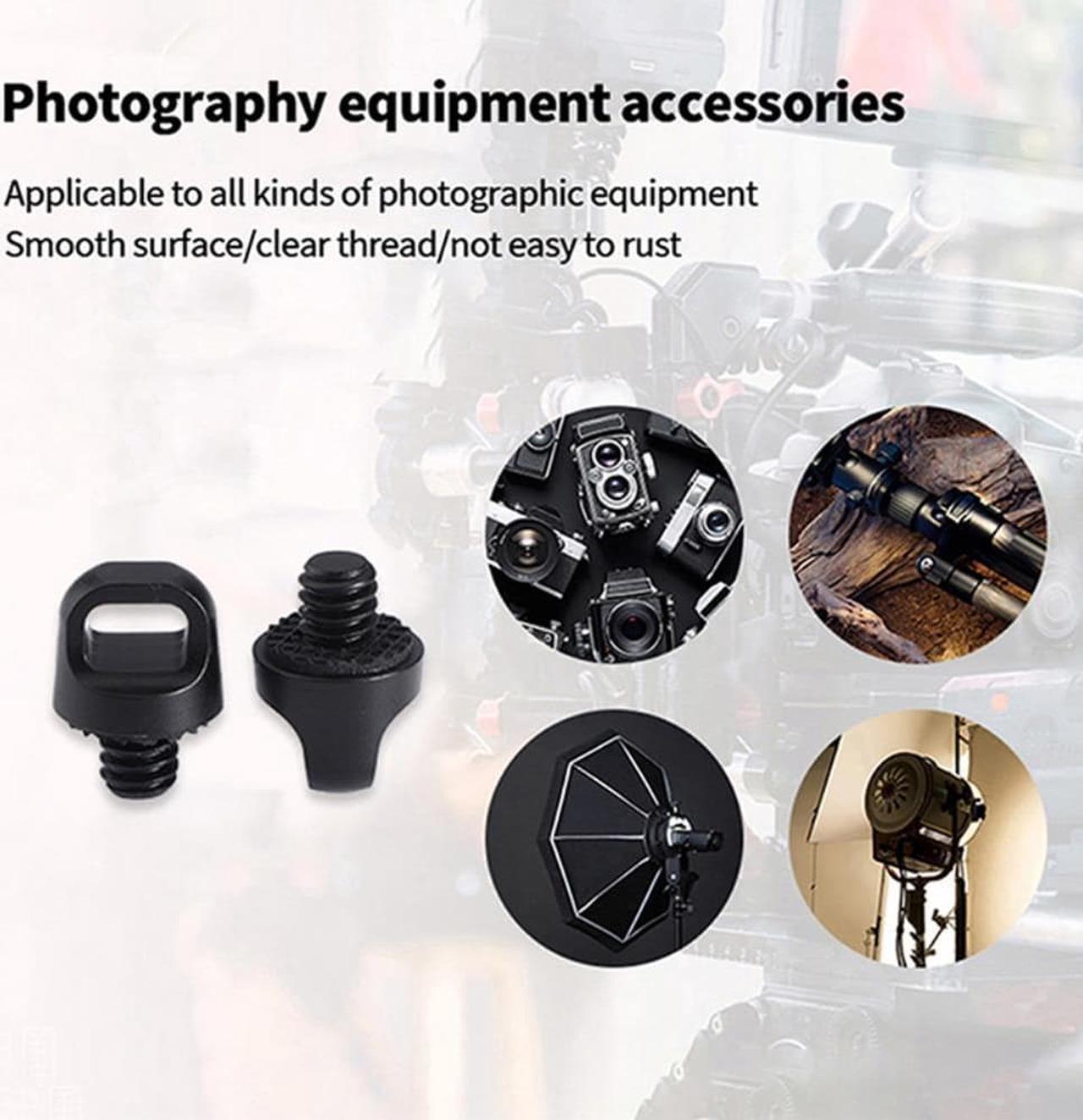 1/4 Inch Lanyard Screw D Ring Handle Shoulder Strap Mount Adapter Digital Camera Photo Studio Accessories for SLR Camera Tripod