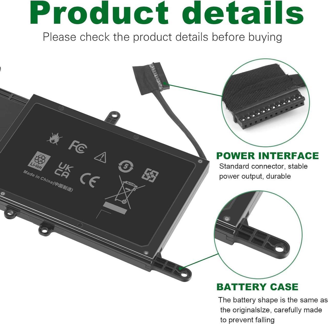 Alt view image 3 of 7 - Fancy Buying 9NJM1 44T2R MG2YH Laptop Battery for Dell Alienware 15 R3 R4 17 R4 R5 Series P31E P69F P31E001 P31E002 P69F001 P69F002 HF25D 01D82 546FF 0546FF HF250 0HF250 0MG2YH