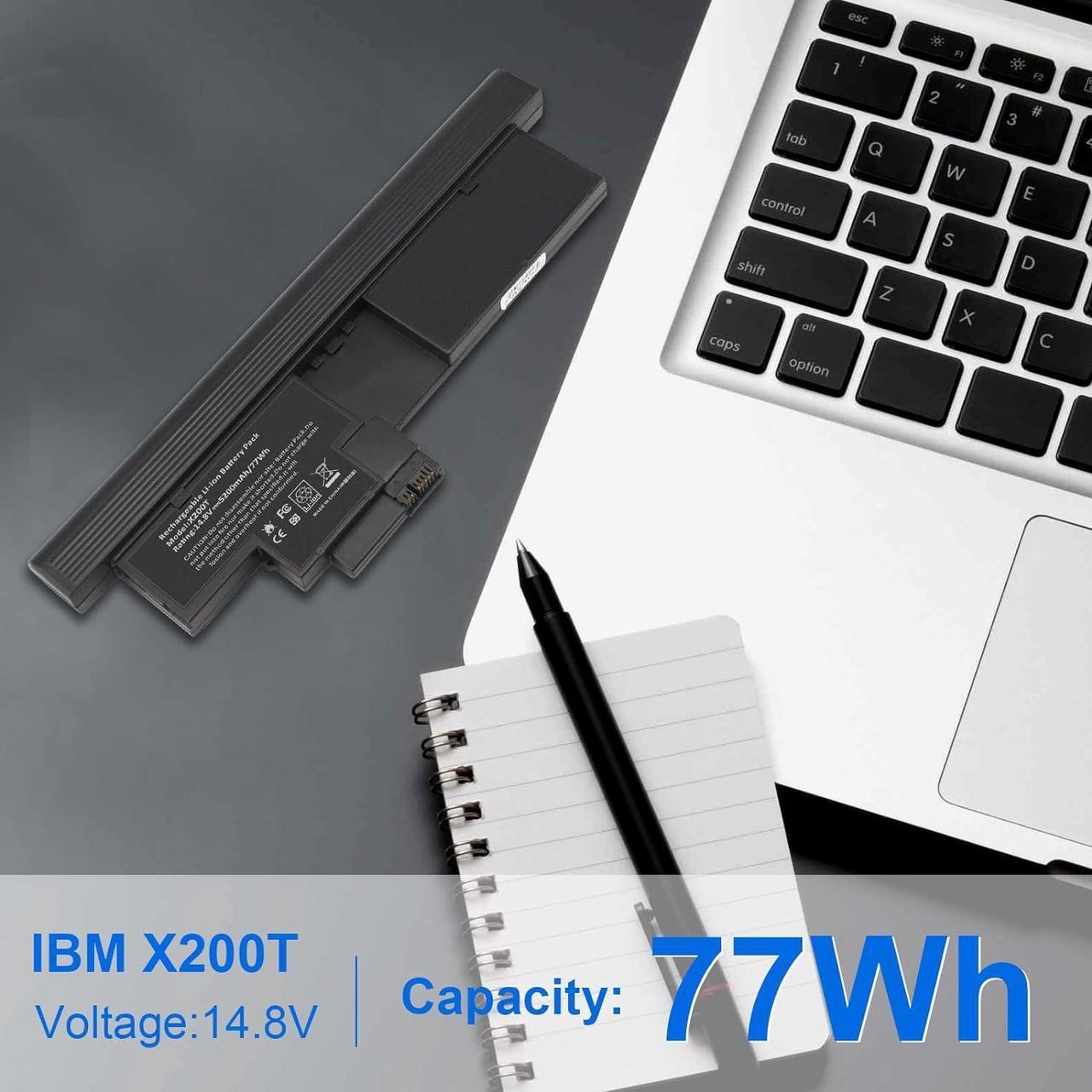 Alt view image 6 of 7 - Fancy Buying Laptop Battery for IBM Lenovo ThinkPad X200 Tablet 2263 2266 4184 7448 7449 7450 7453 42T4564 43R9257 ThinkPad X200 X201 X201t