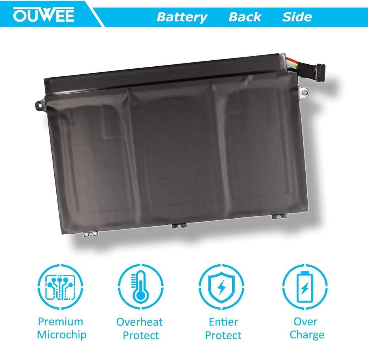 Alt view image 6 of 7 - OUWEE L17M3P51 Laptop Battery Compatible with Lenovo ThinkPad E14 E15 E480 E485 E495 E580 E585 E490 E590 E595 Series L17C3P51 SB10K97609 01AV448 L17M3P52 01AV447 L17L3P51 01AV445 01AV446 11.1V 45Wh