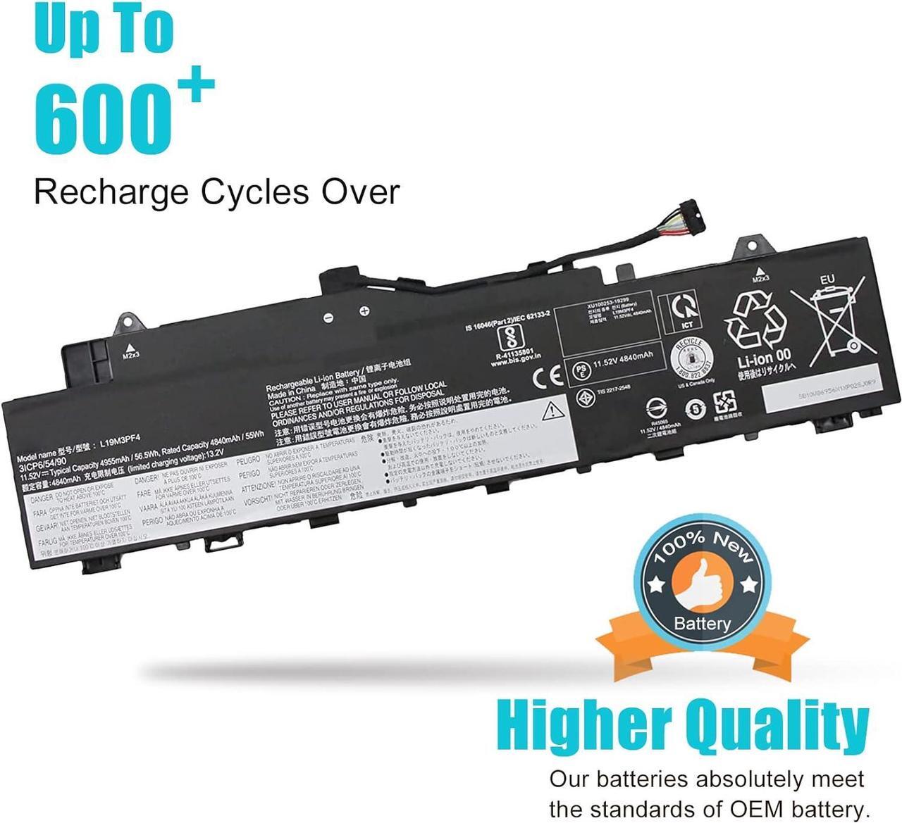 Alt view image 3 of 7 - L19M3PF4 5B10W86939 Battery Replacement for Lenovo IdeaPad 5-14ALC05 5-14ARE05 5-14ARE05 5-14ITL05 Series L19C3PF3 5B10W86957 L19M3PF3 5B10W86936 L19L3PF7 5B10W86943