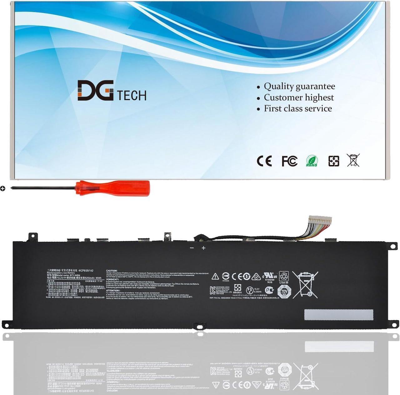 Main image of BTY-M6M Battery Replacement for MSI GS66 Stealth 10SE 10SF 11UE 11UH GE66 Raider 10UG 11UG GE76 Raider 11UE 11UG 11UH GE76 Dragon Tiamat 11UH WS66 10TM 10TMT 11UMT 11UKT WE76 11UM (15.2V 95Wh/6250mAh)