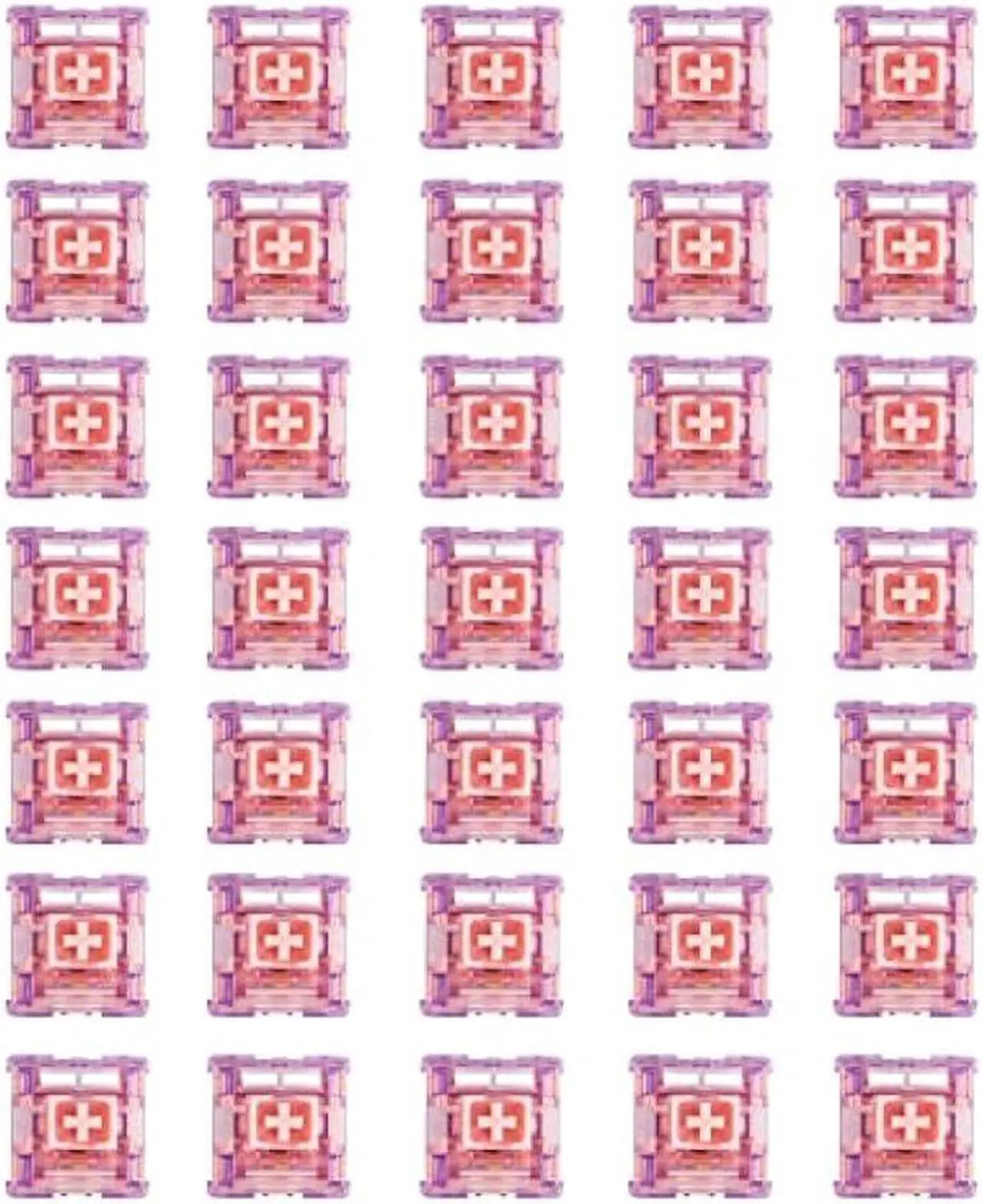 Alt view image 6 of 6 - EPOMAKER Flamingo 35 Pieces 47gf Linear Mechanical Keyboard Switches Set, 35gf Initial Force Factory Lubed Switch with POM Stem, Dual Spring, PC Housing for Gaming DIY Keyboard