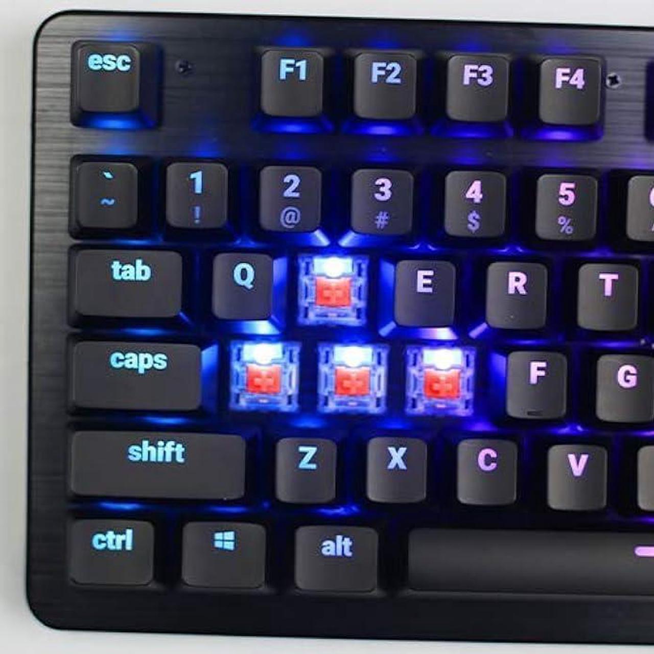 Alt view image 6 of 6 - Whirlwind FX Element V2 Gaming Keyboard: Interactive and Customizable Lighting  Immersive, Reactive RGB Experience (Red Linear)