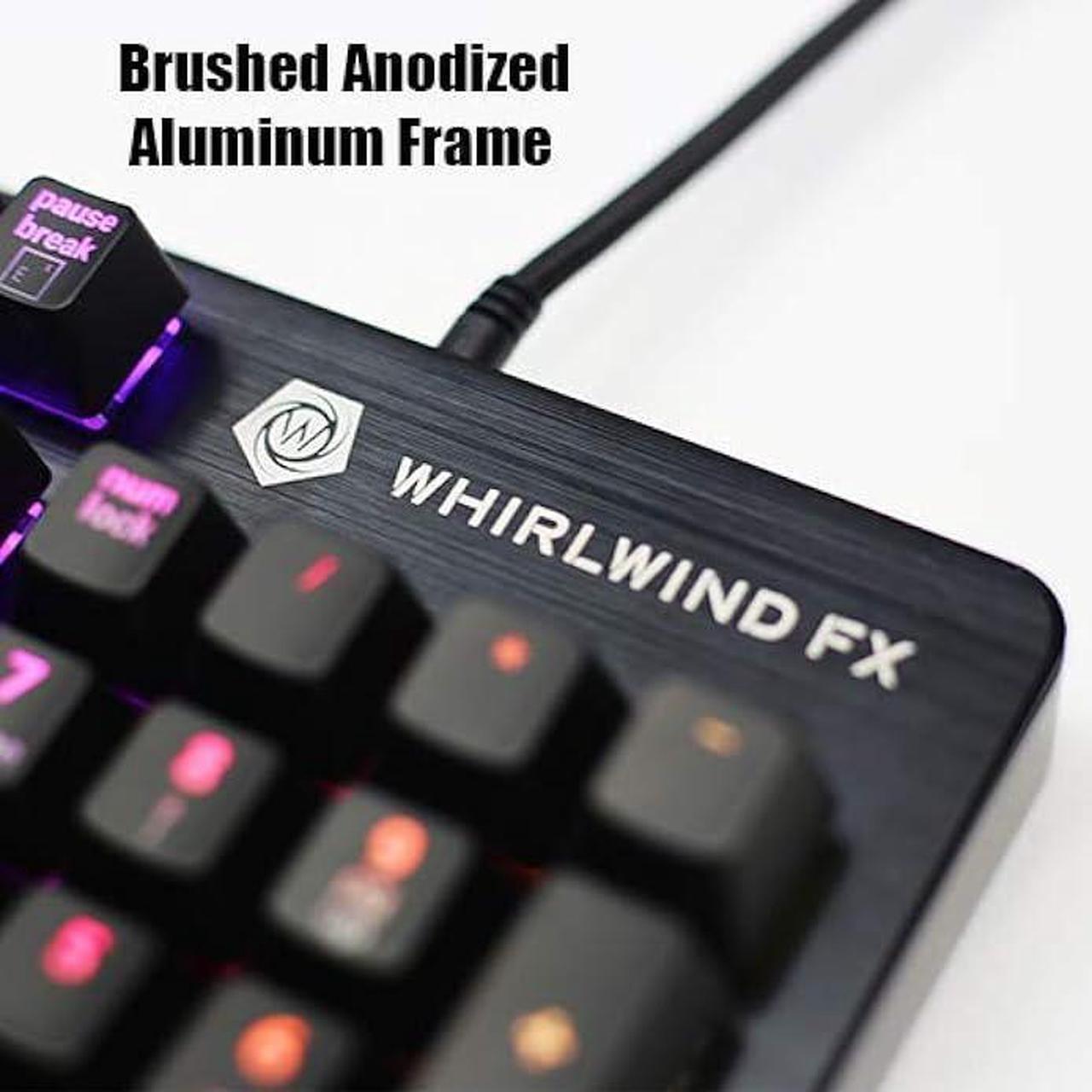 Alt view image 3 of 6 - Whirlwind FX Element V2 Gaming Keyboard: Interactive and Customizable Lighting  Immersive, Reactive RGB Experience (Red Linear)