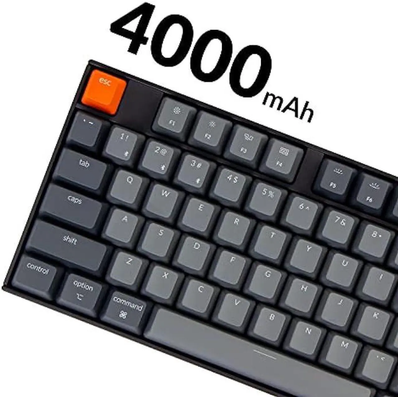 Alt view image 5 of 7 - Keychron K10 Full Size Layout Bluetooth Wireless/USB Wired Mechanical Gaming Keyboard for Mac with Gateron G Pro Brown Switch/Multitasking/RGB Backlight 104 Keys Computer Keyboard for Windows Laptop