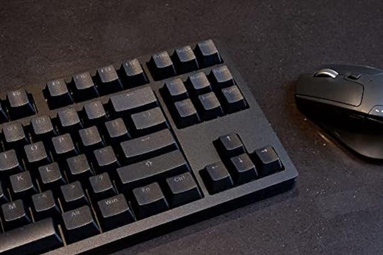 Alt view image 6 of 7 - ikbc MF87 v3 RGB LED Backlit Mechanical Keyboard with Cherry MX Blue Switch for Windows and Mac, TKL Computer Keyboards with PBT Double Shot Keycaps, CNC Aluminum Black Color Case, ANSI/US