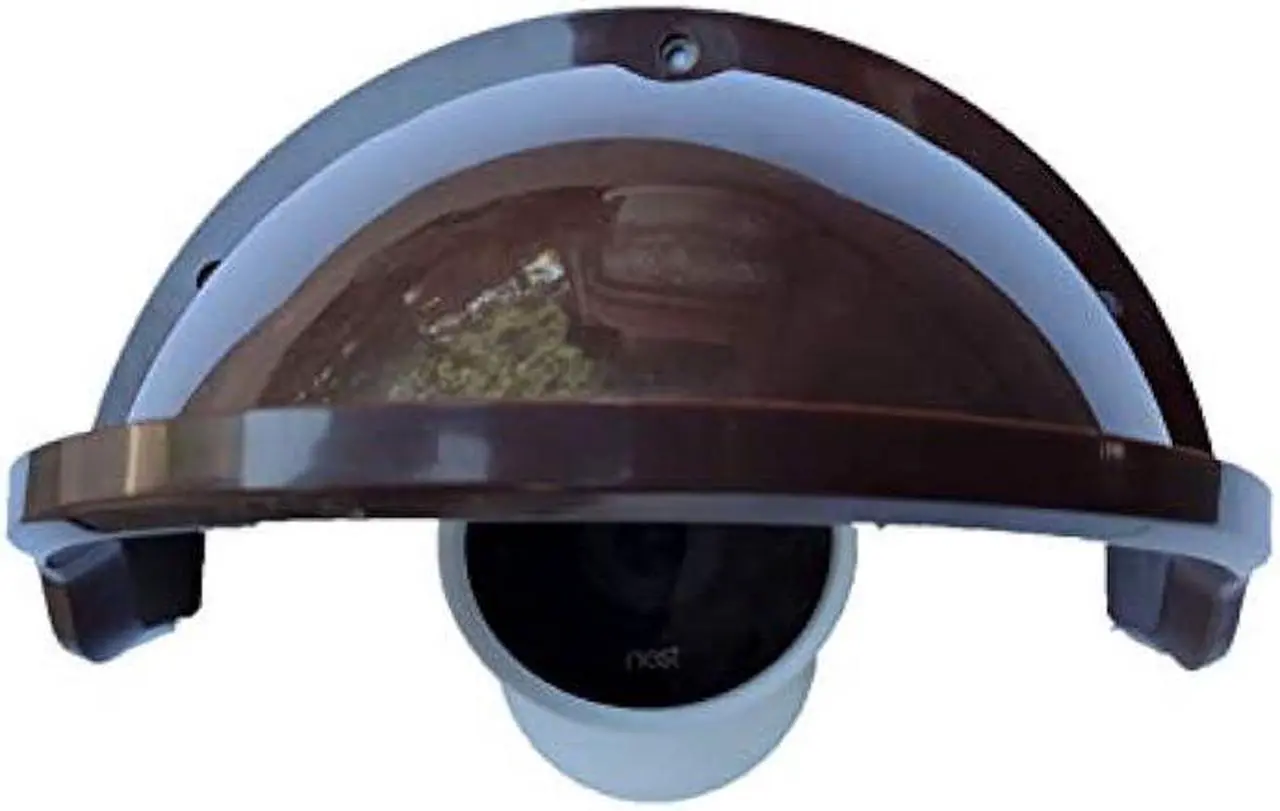 Alt view image 2 of 7 - Universal Sunshade Rainshade Camera Cover Shield for Outdoor Nest/Nest IQ Camera - Coffee