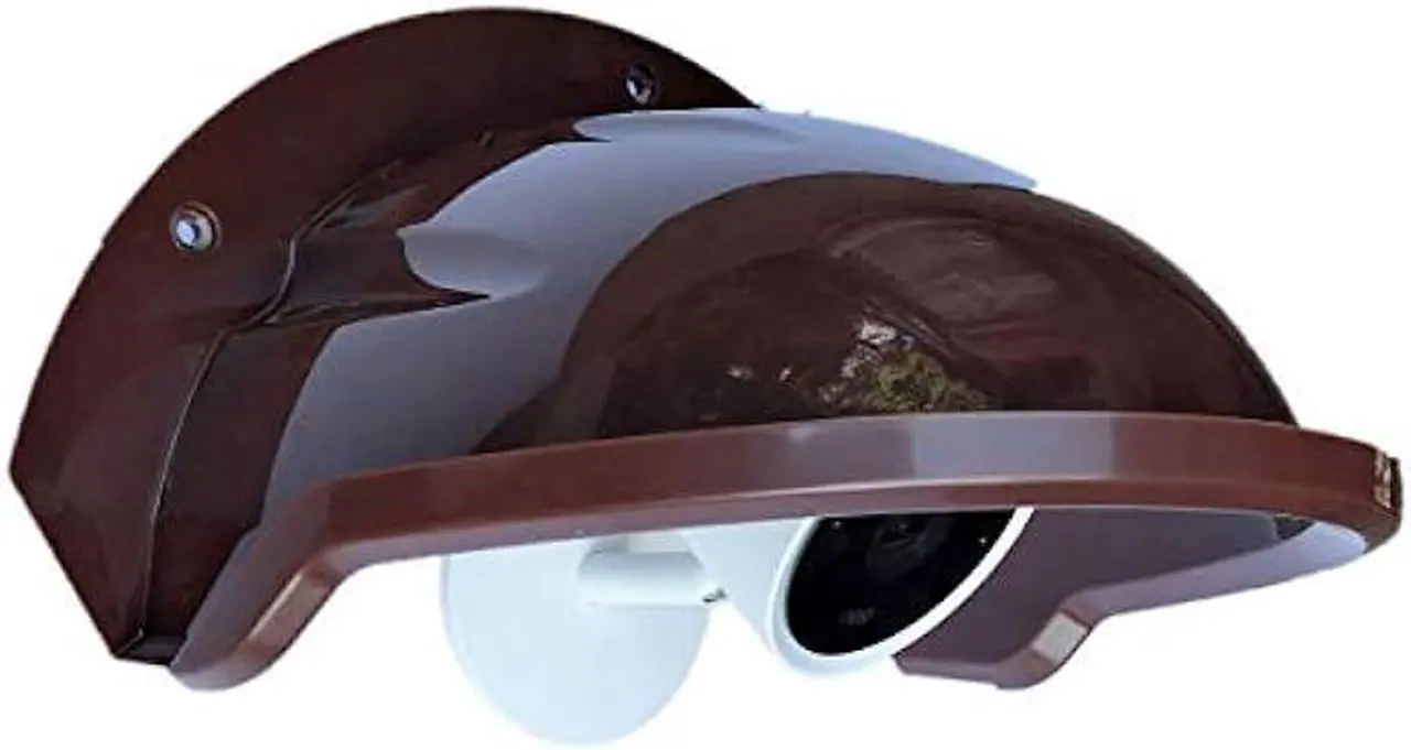Main image of Universal Sunshade Rainshade Camera Cover Shield for Outdoor Nest/Nest IQ Camera - Coffee