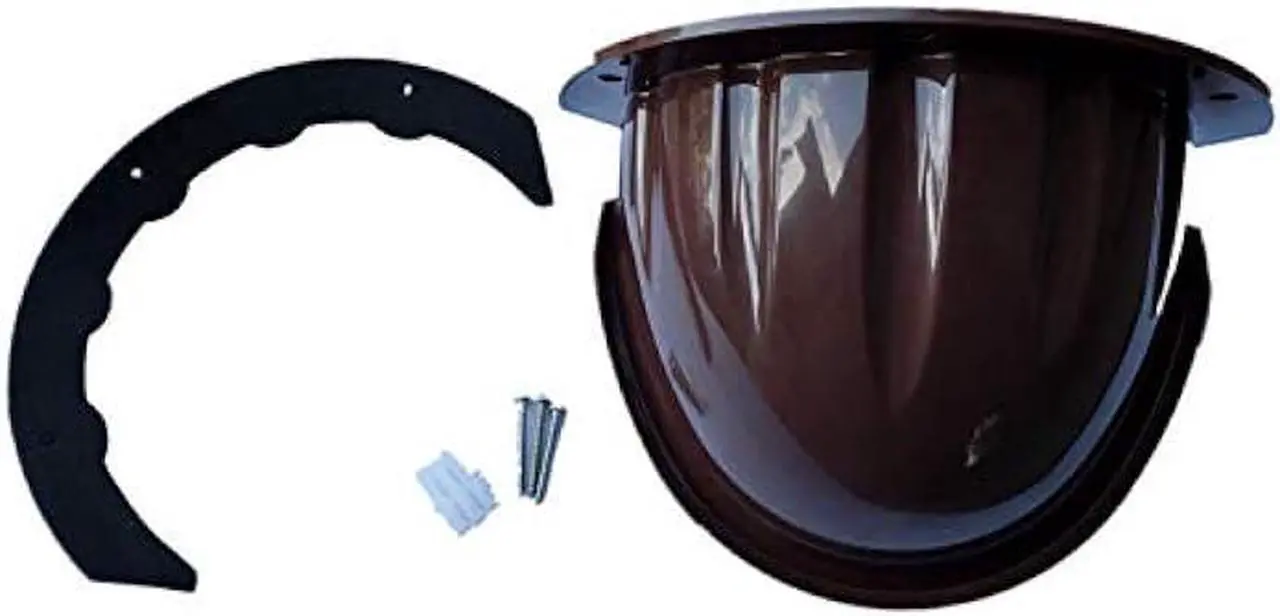 Alt view image 4 of 7 - Universal Sunshade Rainshade Camera Cover Shield for Outdoor Nest/Nest IQ Camera - Coffee