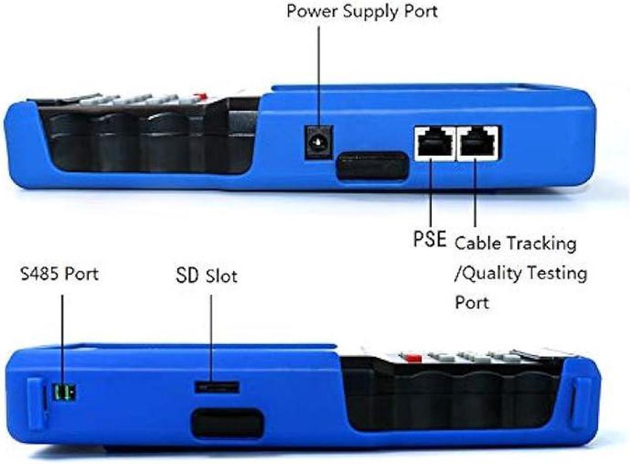 Alt view image 3 of 7 - 4 Inch Portable CCTV Tester Up to 4K 8MP H265 Camera-Support IP,CVBS Analog Camera,AHD,TVI,CVI-Built in WiFi, PoE Power Output,PTZ Control