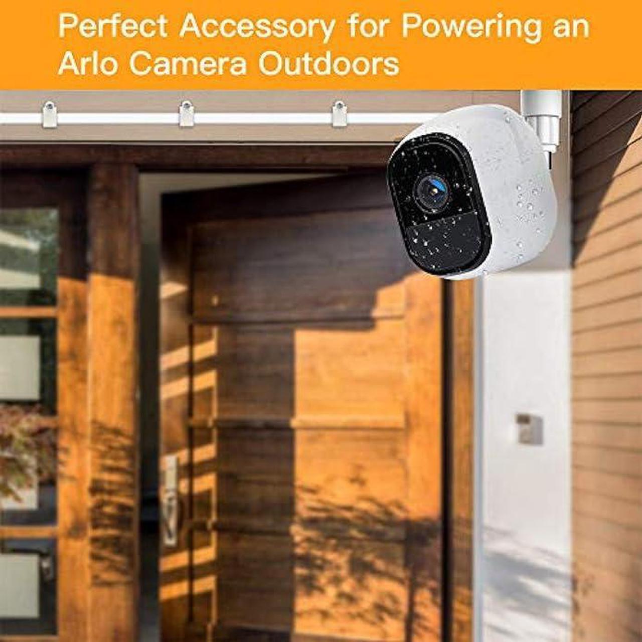 Alt view image 4 of 7 - Arlo Cord, 2-Pack 10 Feet Arlo Power Charging Cable and Charger for Arlo Pro & Pro 2 and Arlo Go, Weatherproof Outdoor Indoor, Solved The Need to Constantly Charge Batteries