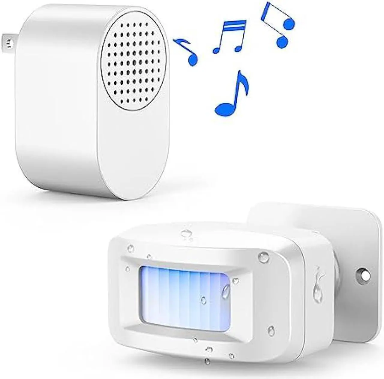 Main image of Driveway Alarms Wireless Outside Weatherproof - Motion Sensor Alarms System Motion Detector Plug-in Receiver Loud Chimes Security Alert Monitor System 500FT Long Range Outdoor Alarms Detection