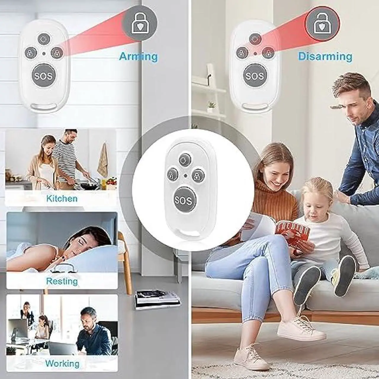 Alt view image 6 of 6 - SanJie Door Alarm for Kids Safety, 0-120 Db Volume Ajustable, Wireless Door Alarms with Remote for Home /Kids Safety/Dementia Patients/Pool 1Alarm+1Remote