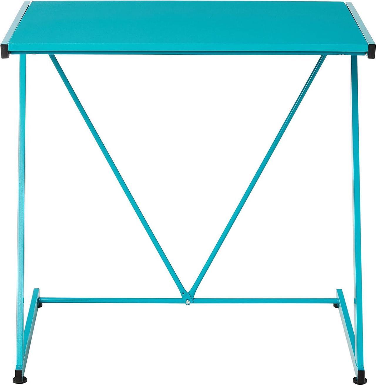 Alt view image 6 of 7 - Urban Shop Z-Shaped Student Desk, Aqua