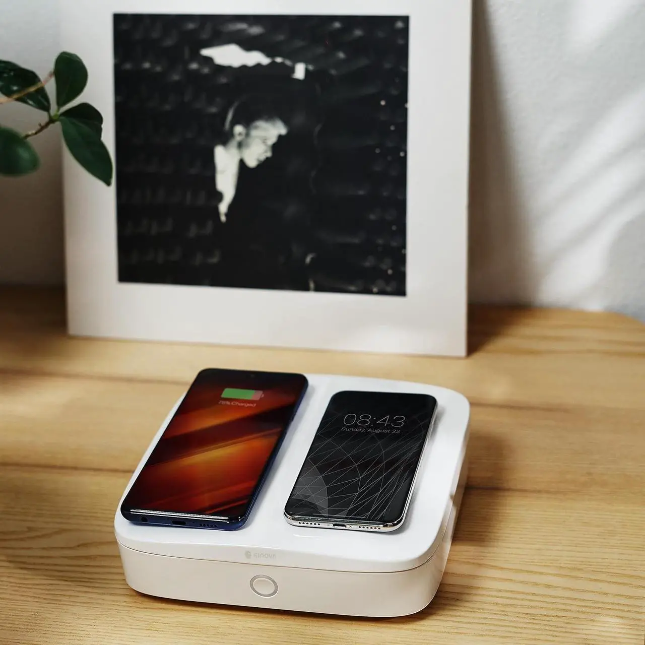 Alt view image 3 of 7 - Einova Mundus Pro | Charging Station with 2 10W Qi Wireless Fast Chargers  for iPhone, Airpods, Samsung Galaxy