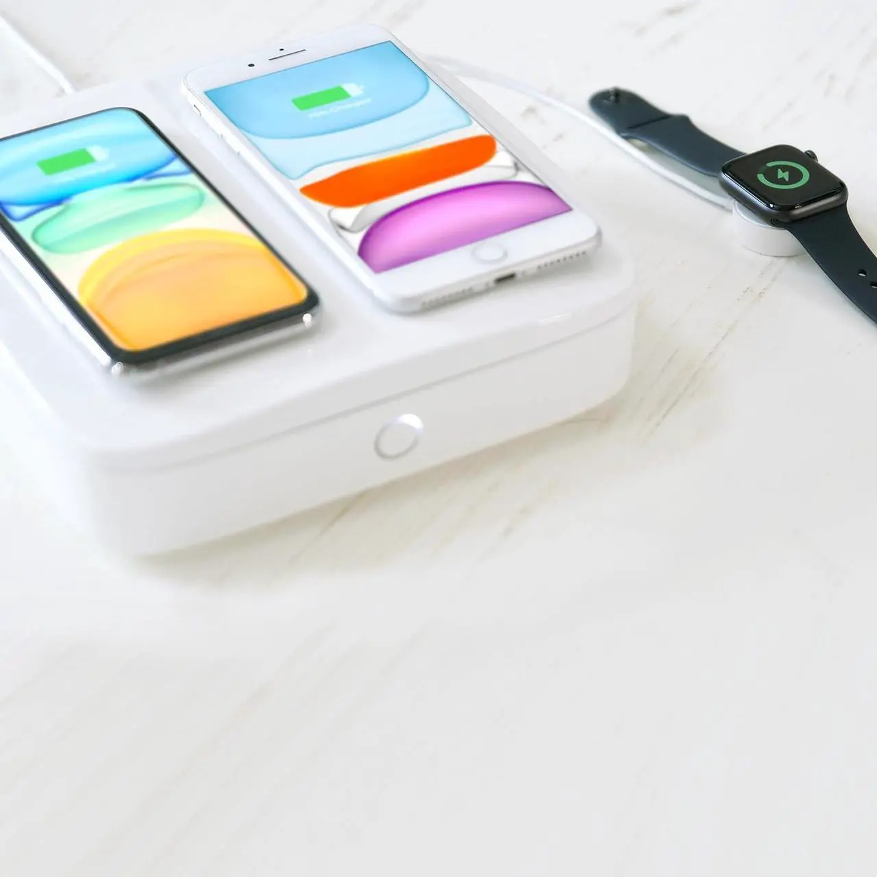 Alt view image 4 of 7 - Einova Mundus Pro | Charging Station with 2 10W Qi Wireless Fast Chargers  for iPhone, Airpods, Samsung Galaxy