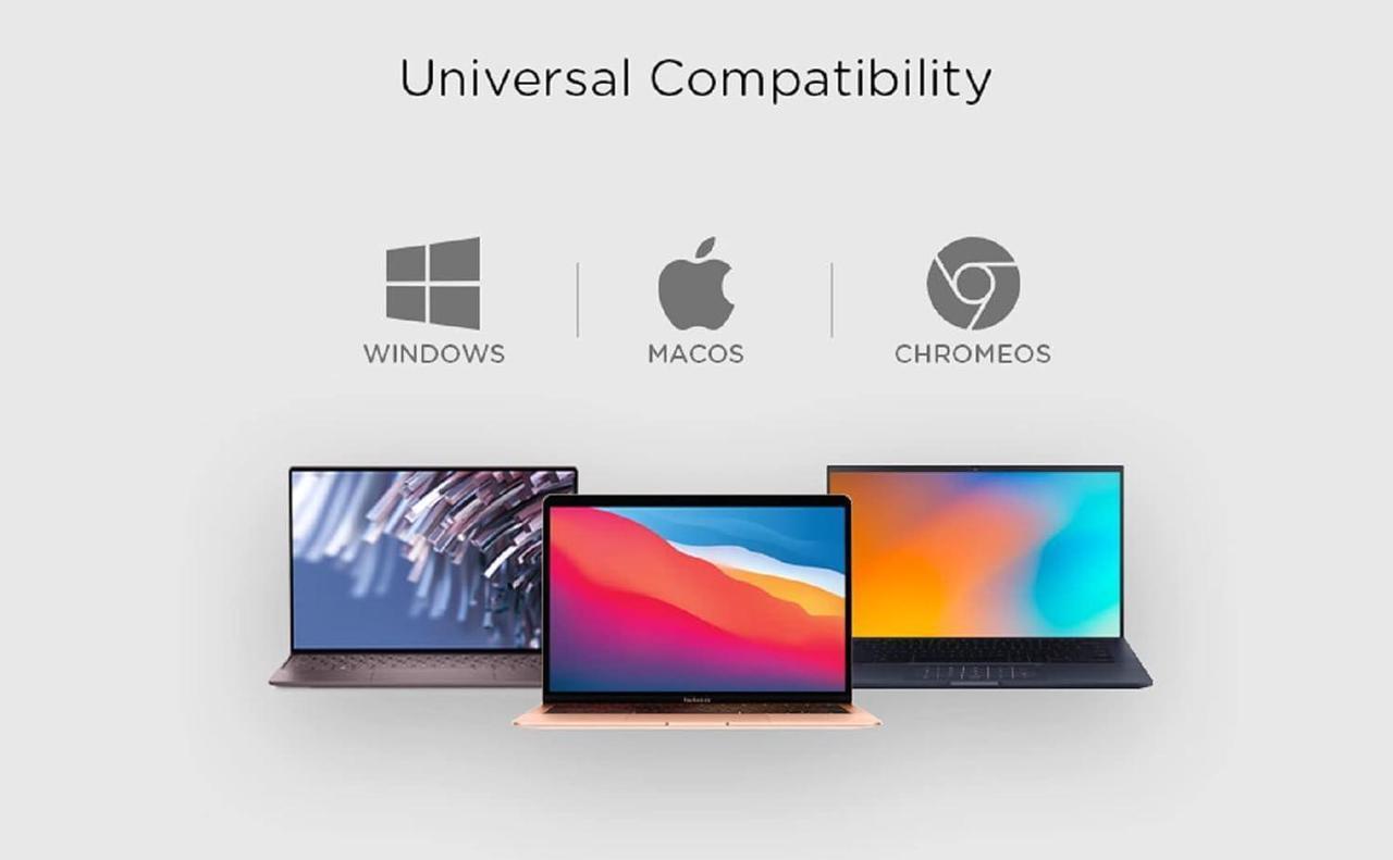 Alt view image 7 of 7 - IOGEAR USB-C Triple Display Dock Station - 4K 60Hz - 2 HDMI - 1 DisplayPort - 2 USB 2-2 USB 3 - Ethernet - 3.5mm Audio - USB-C 100W PD - MacBook Pro/Air Thunderbolt 3 - Type C Laptop - GUD3C4K3P