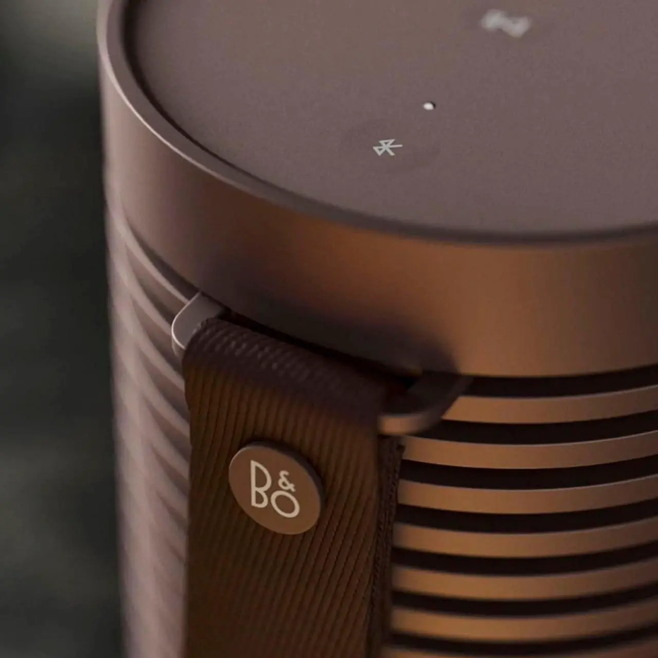 Alt view image 4 of 7 - Bang & Olufsen Beosound Explore - Wireless Portable Outdoor Bluetooth speaker, IP 67 Dustproof and Waterproof, Chestnut