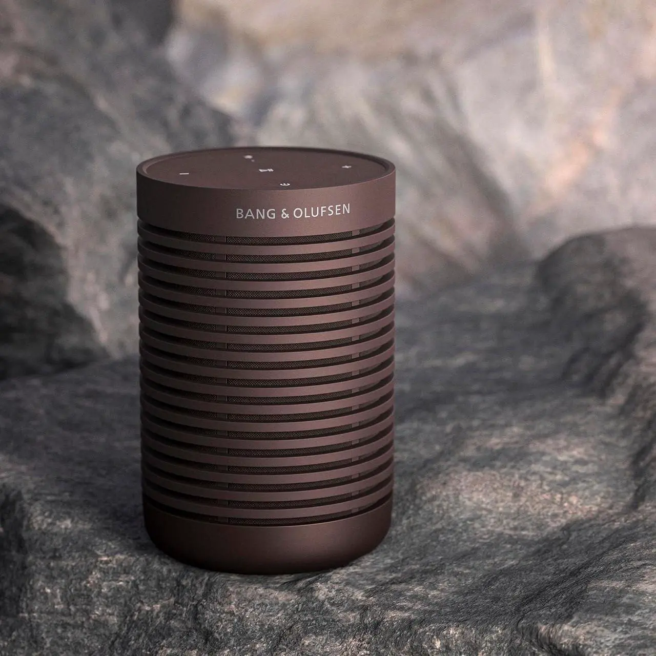 Alt view image 7 of 7 - Bang & Olufsen Beosound Explore - Wireless Portable Outdoor Bluetooth speaker, IP 67 Dustproof and Waterproof, Chestnut