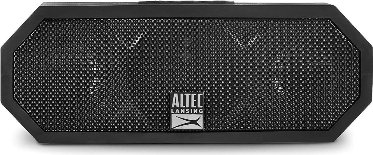 Main image of Altec Lansing Jacket H2O 2 - Waterproof Bluetooth Speaker with 3.5mm Aux Port, IP67 Certified & Floats in Water, Compact & Portable Speaker for Travel & Outdoor Use, 8 Hour Playtime, Black