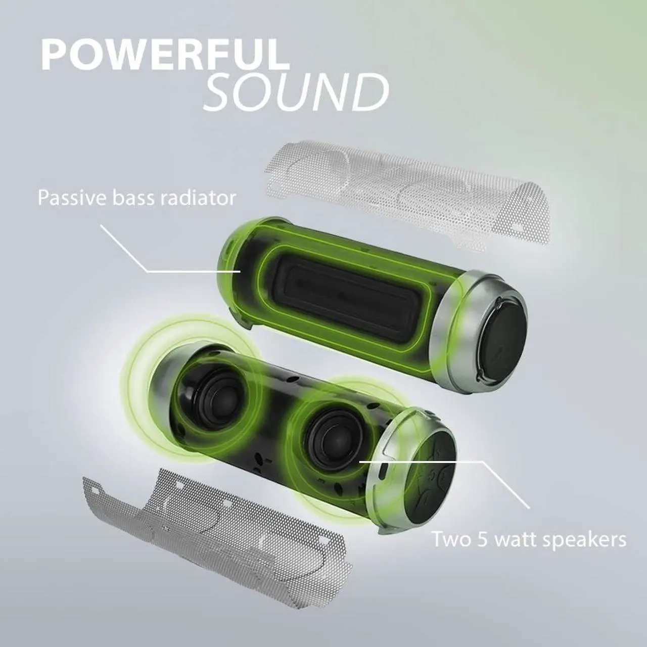 Alt view image 2 of 6 - Avantree Cyclone - Portable Bluetooth Bike Speaker with Bicycle Mount, SD Card Slot, 10W Bass-Enhanced Audio, and Splashproof/Shockproof/Dustproof Build, Perfect for Bikes & Scooters