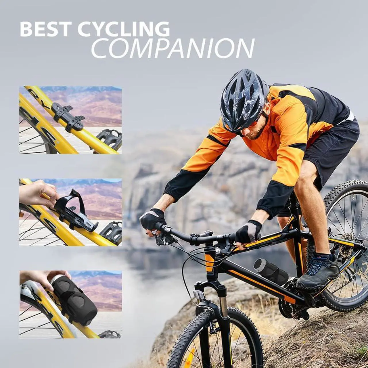 Alt view image 3 of 6 - Avantree Cyclone - Portable Bluetooth Bike Speaker with Bicycle Mount, SD Card Slot, 10W Bass-Enhanced Audio, and Splashproof/Shockproof/Dustproof Build, Perfect for Bikes & Scooters