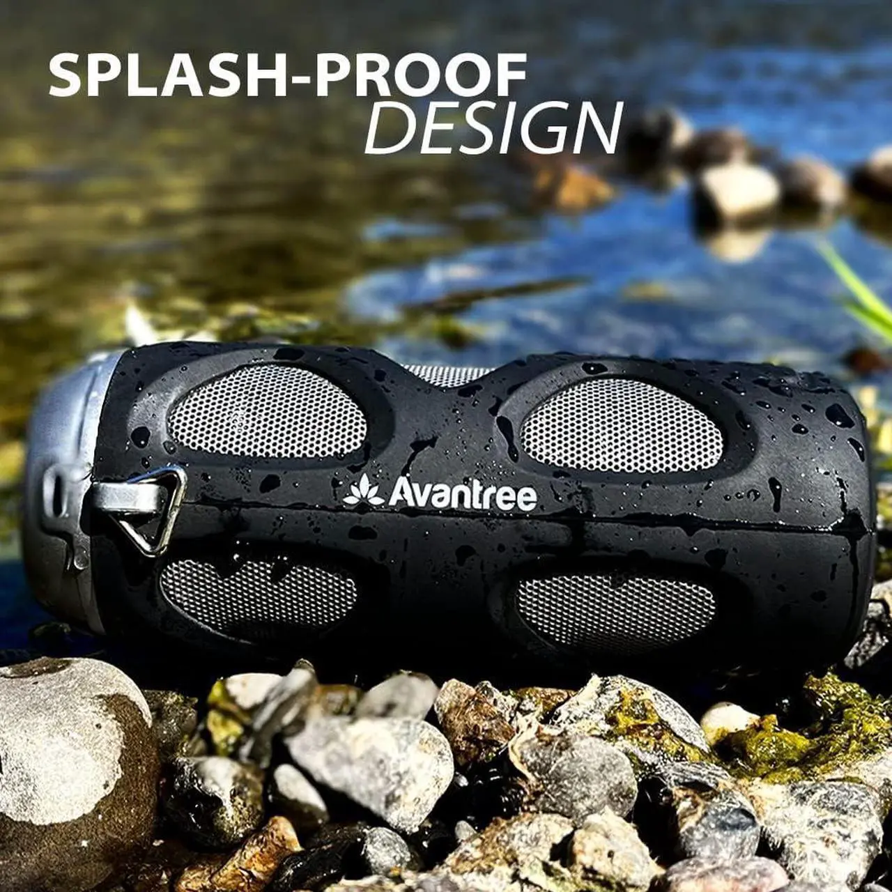 Alt view image 5 of 6 - Avantree Cyclone - Portable Bluetooth Bike Speaker with Bicycle Mount, SD Card Slot, 10W Bass-Enhanced Audio, and Splashproof/Shockproof/Dustproof Build, Perfect for Bikes & Scooters