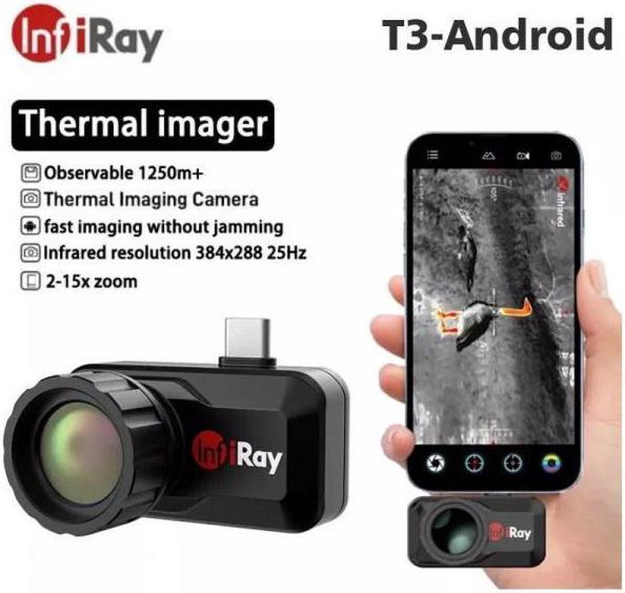 InfiRay Xinfrared T3 Thermal Imager Scope Hunting Night Vision Android 384x288 (T3+holder)