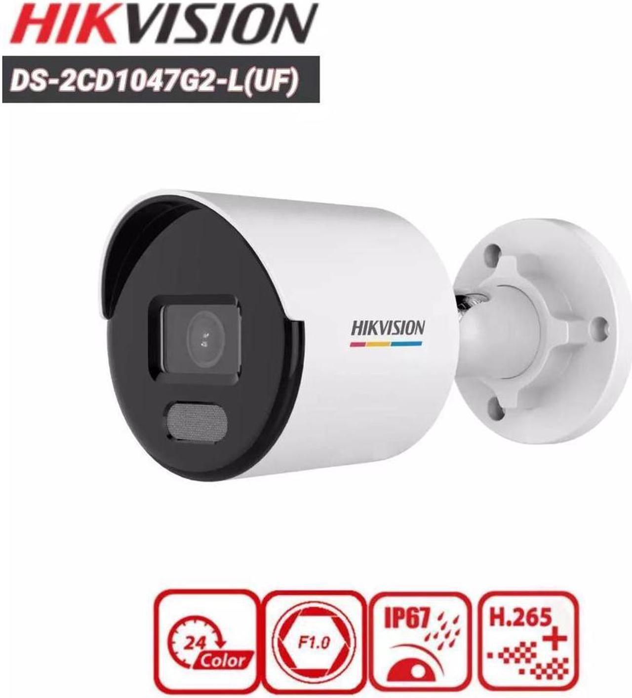 MECARE DS-2CD1047G2-LUF 4MP ColorVu IP Bullet Camera Built-in Mic PoE Network 4mm Lens