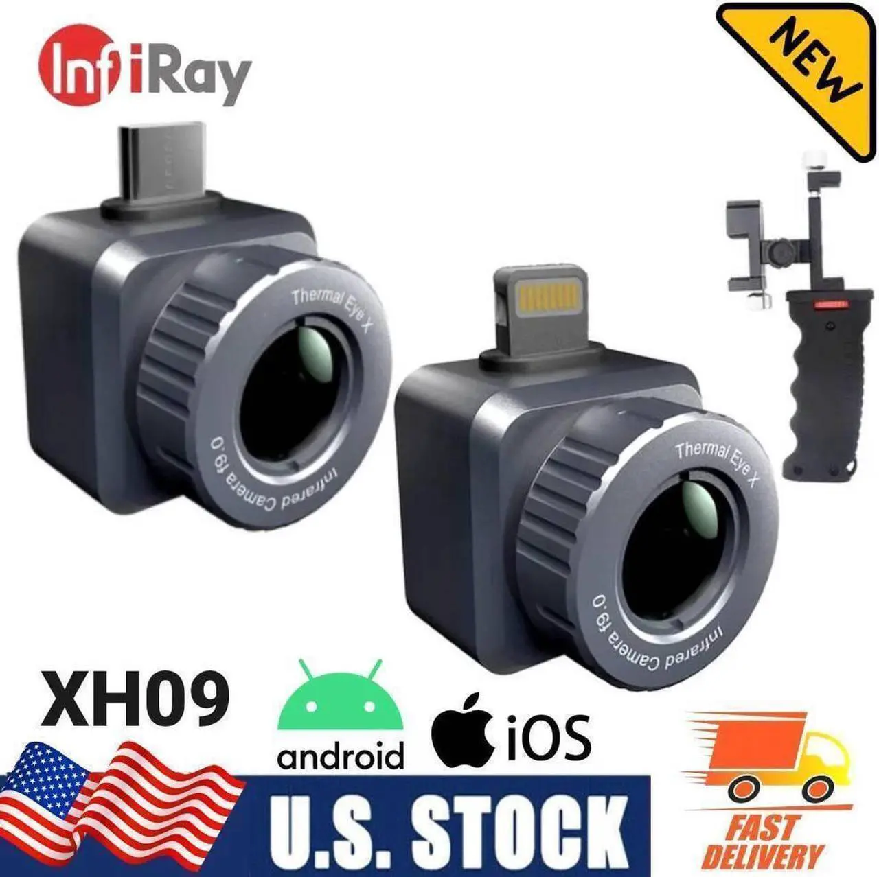 Alt view image 2 of 7 - InfiRay X2 Thermal Night Vision Imaging Scope Cam for Hunting Insulation Android Type-C