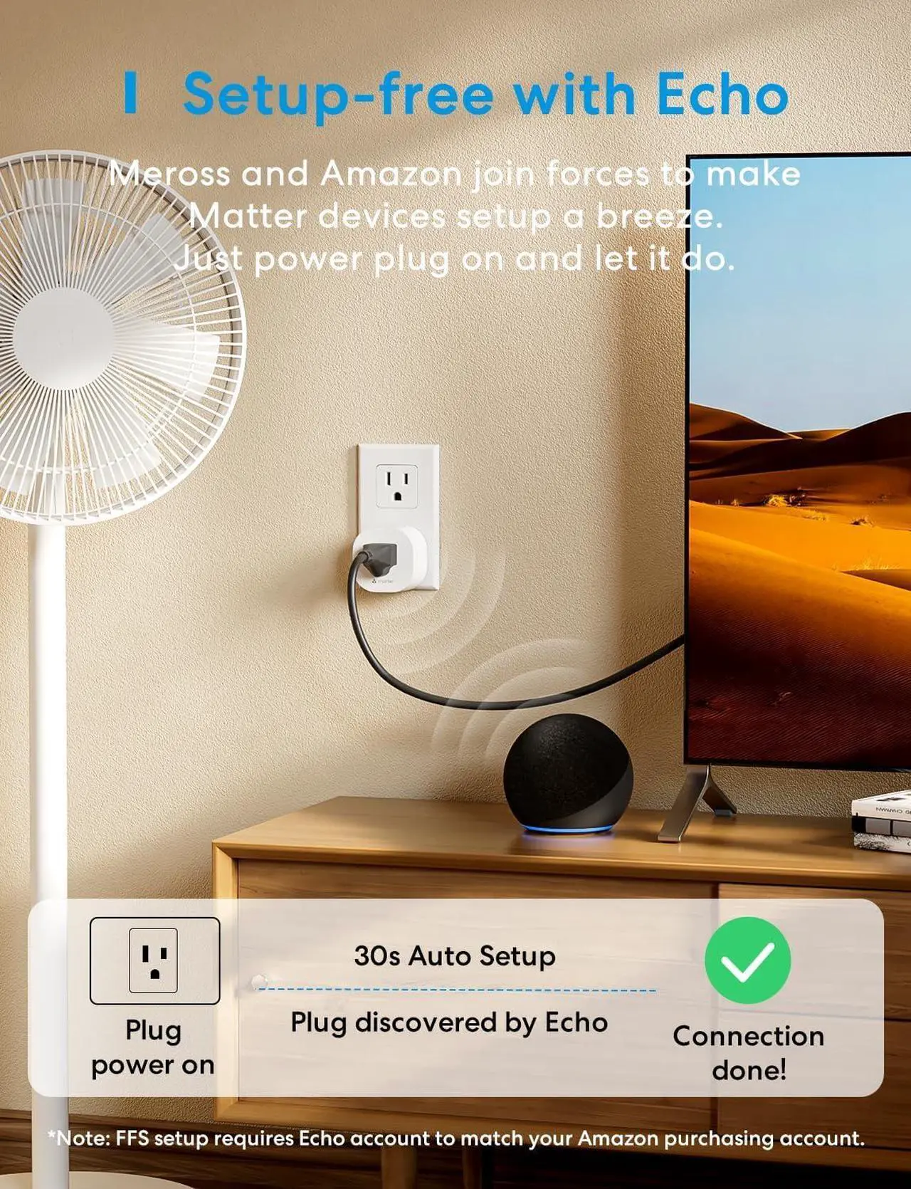 Alt view image 7 of 7 - Matter Smart Plug Mini (4 Pack) + meross Outdoor Smart Plug