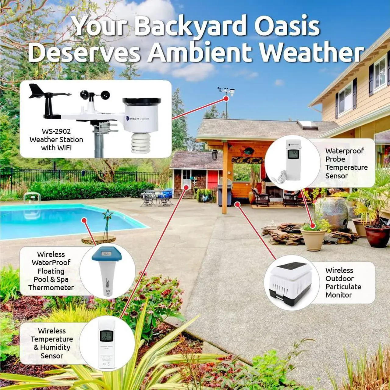 Alt view image 5 of 7 - Weather WS-2902 WiFi Smart Weather Station