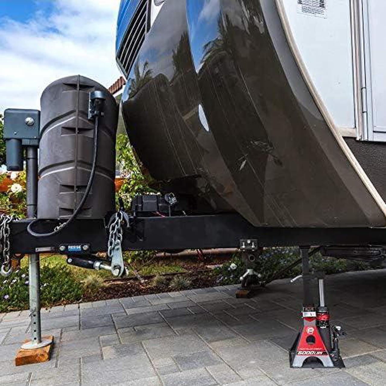 Alt view image 6 of 7 - 3 Ton, Bottle Jack and Jack Stands in One, 6000 Pound Capacity, All-in-One Car Lift, Heavy Duty Vehicle Unijack, Wide Base, 620471