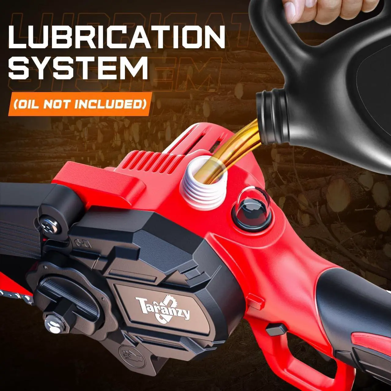 Alt view image 2 of 5 - Mini Chainsaw Cordless 6 Inch - Upgraded Small Chainsaw Battery Powered - Auto Chain Regulator & Auto Oiler - Lightweight Handheld Electric Chain Saw for Tree Branches, Pruning, Wood Cutting