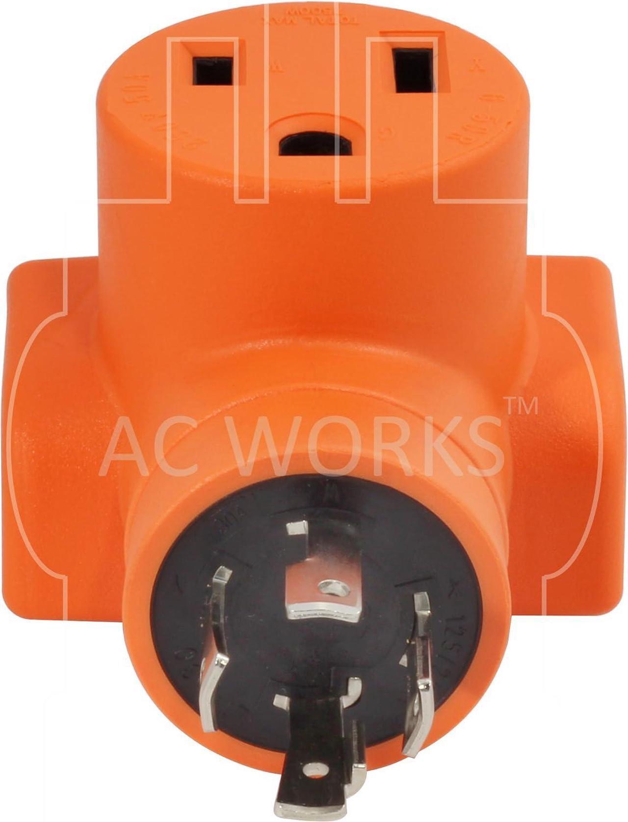 Alt view image 3 of 7 - [WDL14301050] 30Amp 4-Prong L14-30P Generator Locking Plug to 10-50R 50Amp 125/250Volt Welder adapter