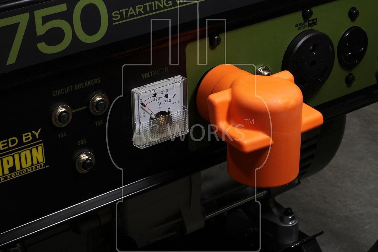 Alt view image 7 of 7 - [WDL14301050] 30Amp 4-Prong L14-30P Generator Locking Plug to 10-50R 50Amp 125/250Volt Welder adapter