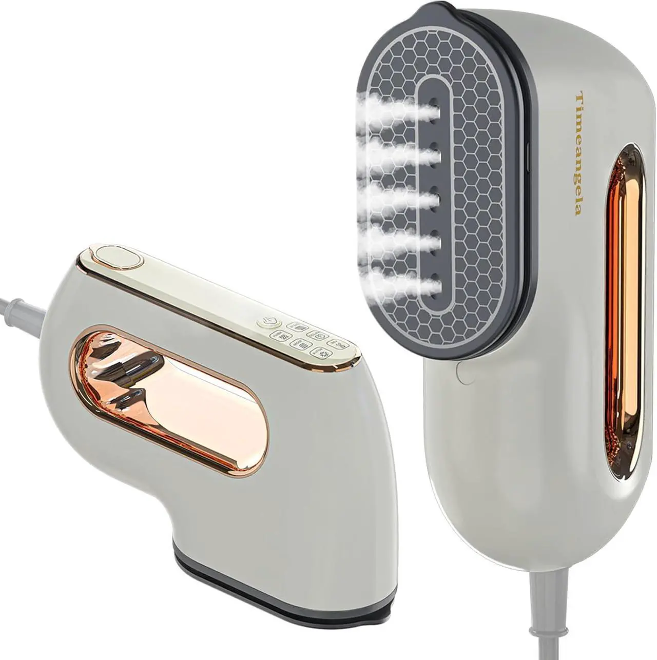 Main image of Portable Travel Steamer Iron for Clothes: Mini Handheld Garment Steam Ironing Machine for Clothing - Professional Small Size Hand Held Traveling Fabric Steamers for Wrinkle on Dress Shirt (Gray)